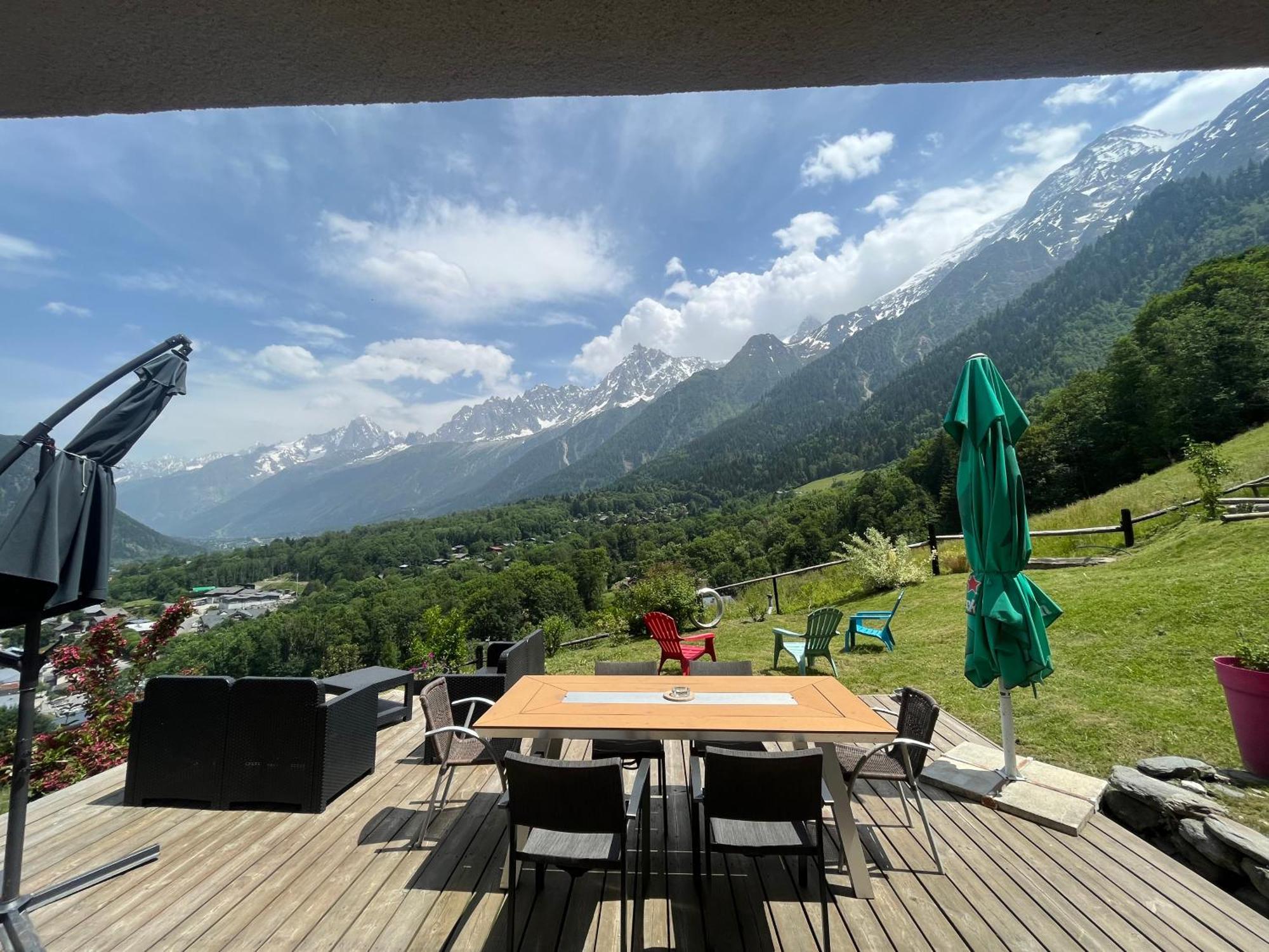 Amazing View Appartement Du Chalet Les Houches Bagian luar foto