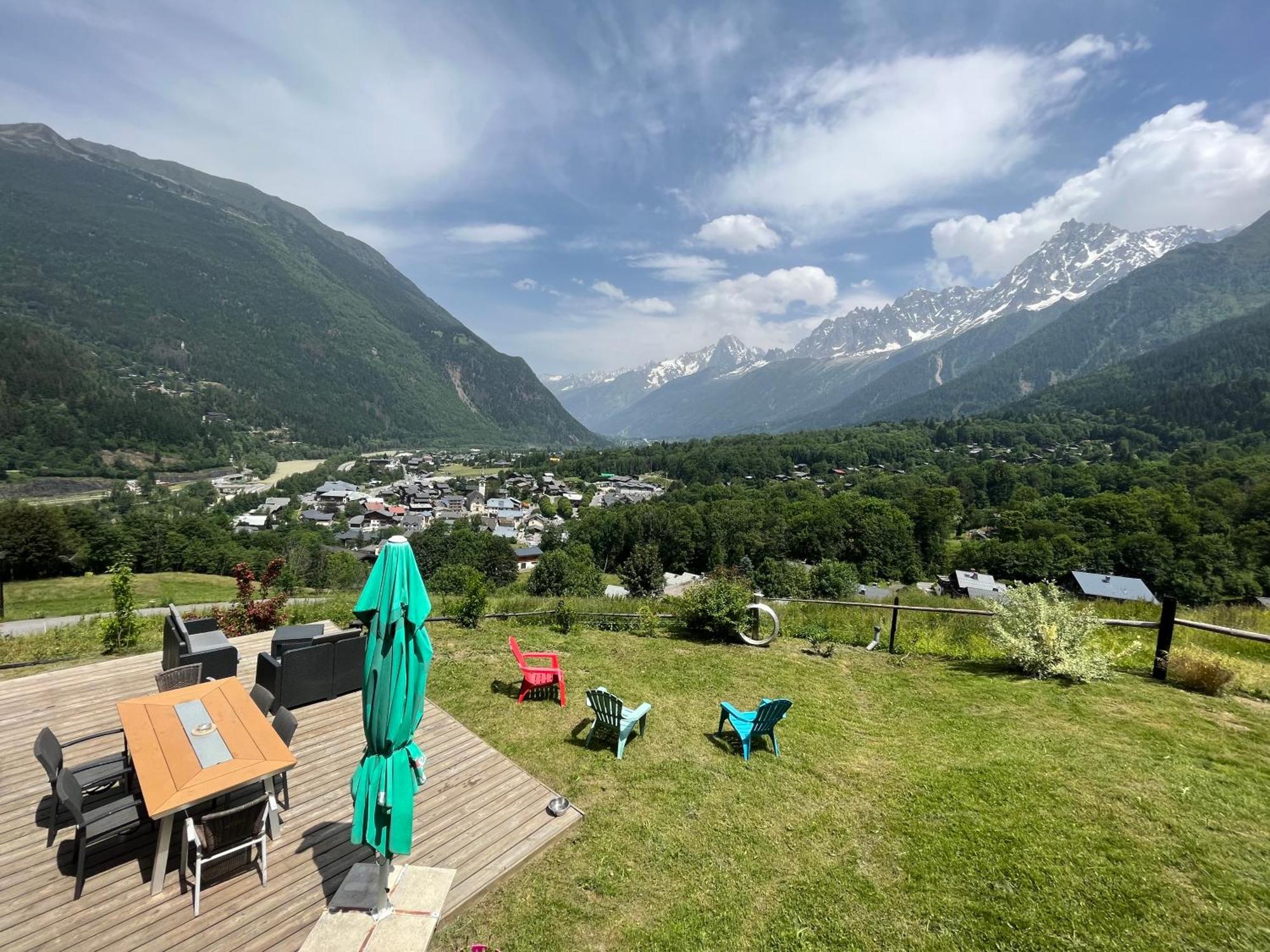 Amazing View Appartement Du Chalet Les Houches Bagian luar foto