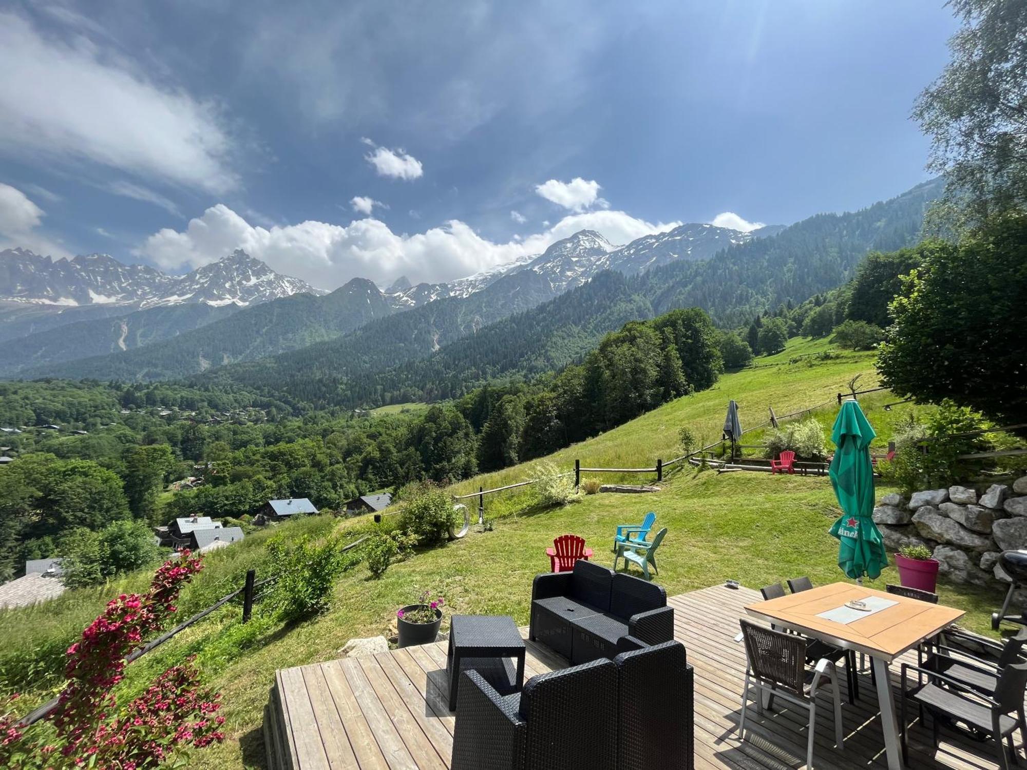 Amazing View Appartement Du Chalet Les Houches Bagian luar foto
